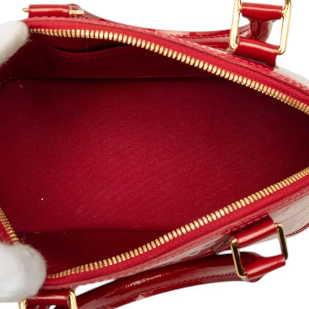 Louis Vuitton Monogram Vernis Alma BB Red Leather Very good - Model View