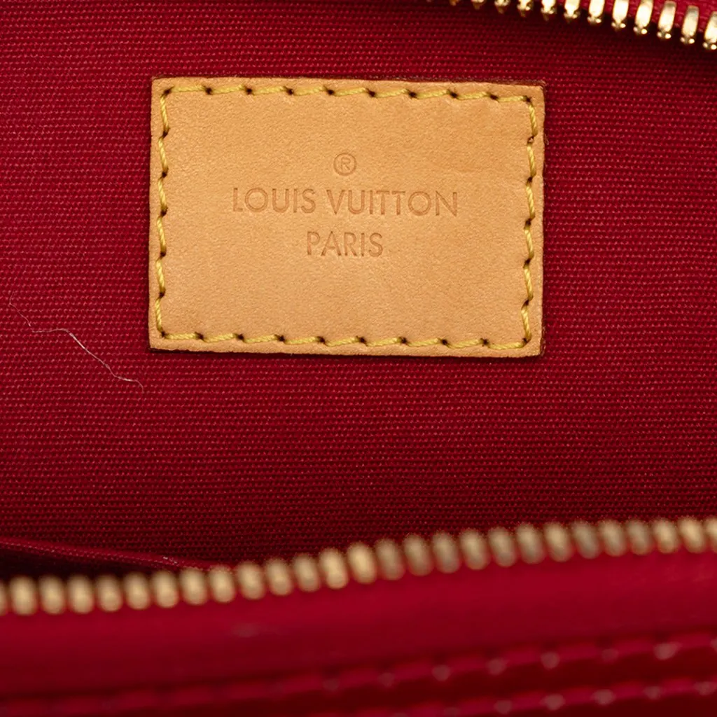 Louis Vuitton Monogram Vernis Alma BB Red Leather Very good - Box View