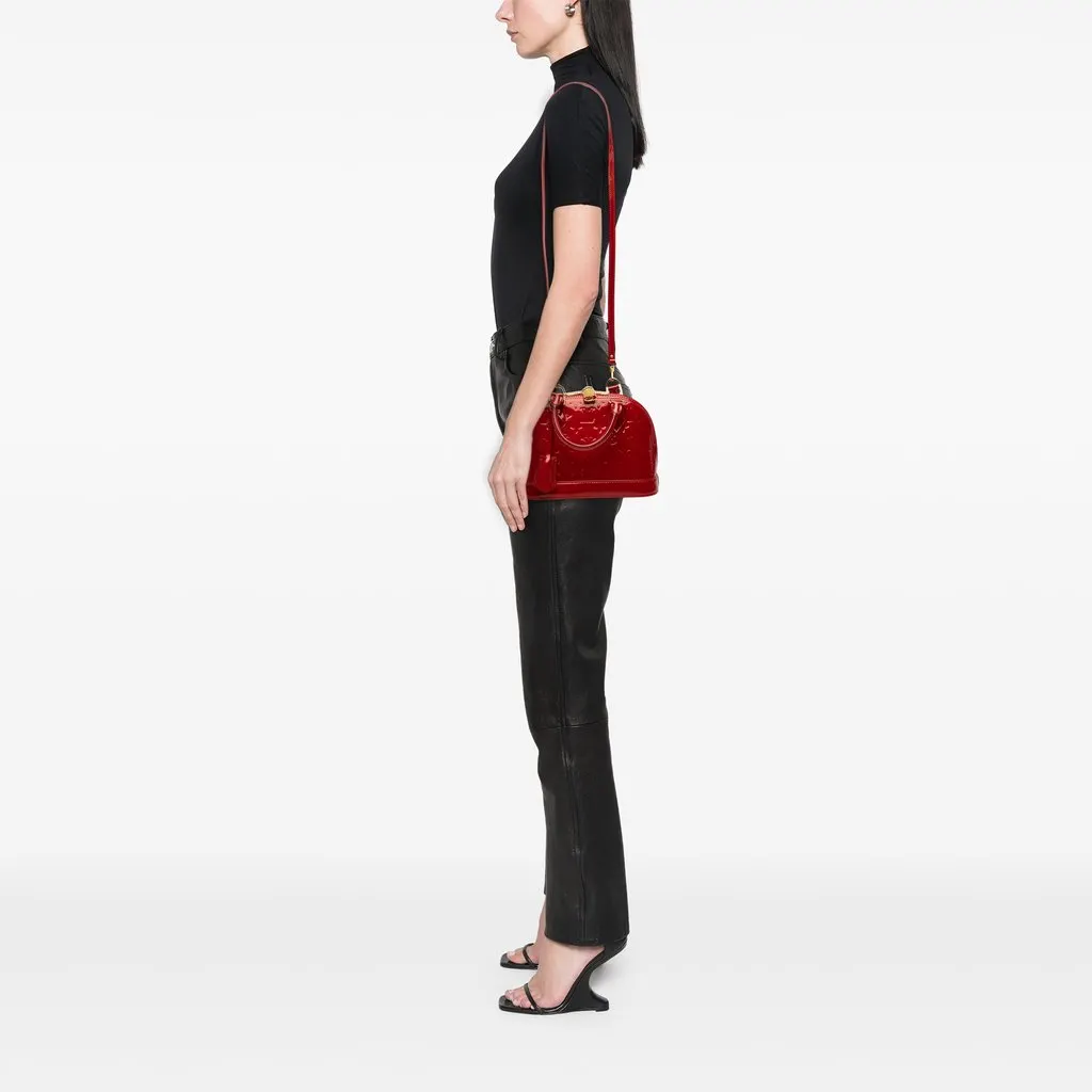 Louis Vuitton Monogram Vernis Alma BB Red Small Leather