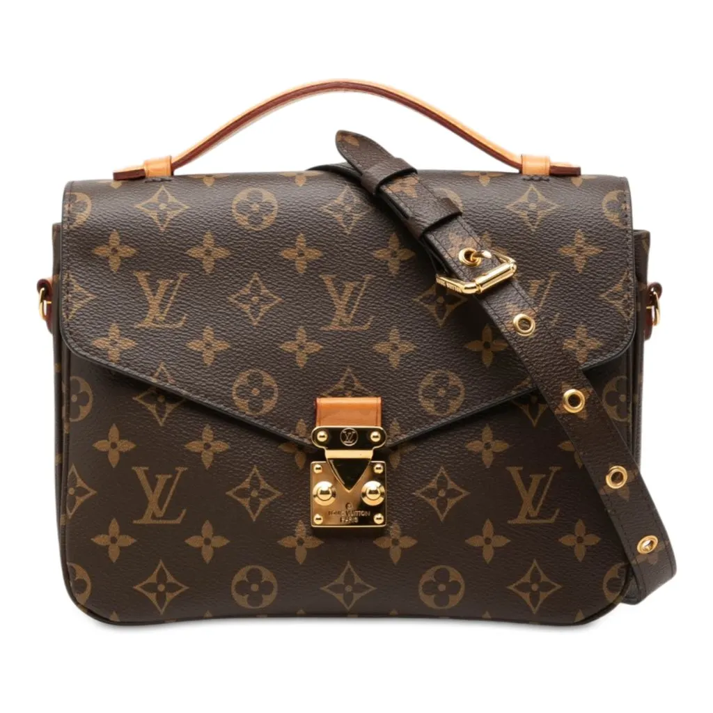 Louis Vuitton Monogram Pochette Metis Brown Very good - Front View