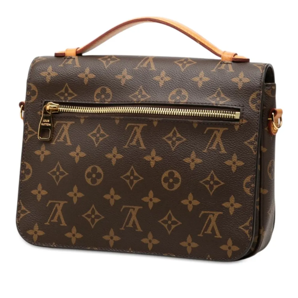 Louis Vuitton Monogram Pochette Metis Brown Very good - Back View
