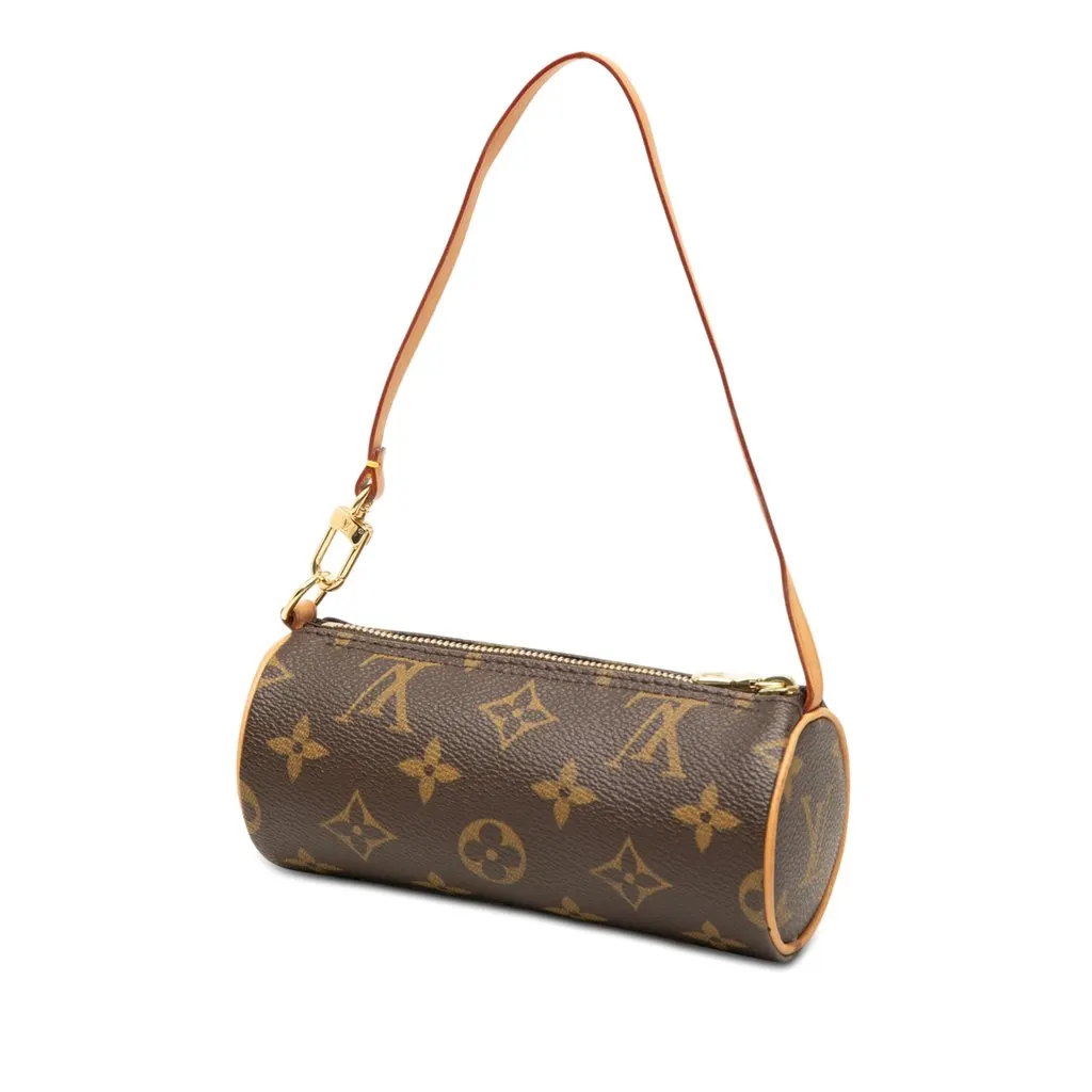 Louis Vuitton Monogram Papillon Pochette Brown Very good - Back View
