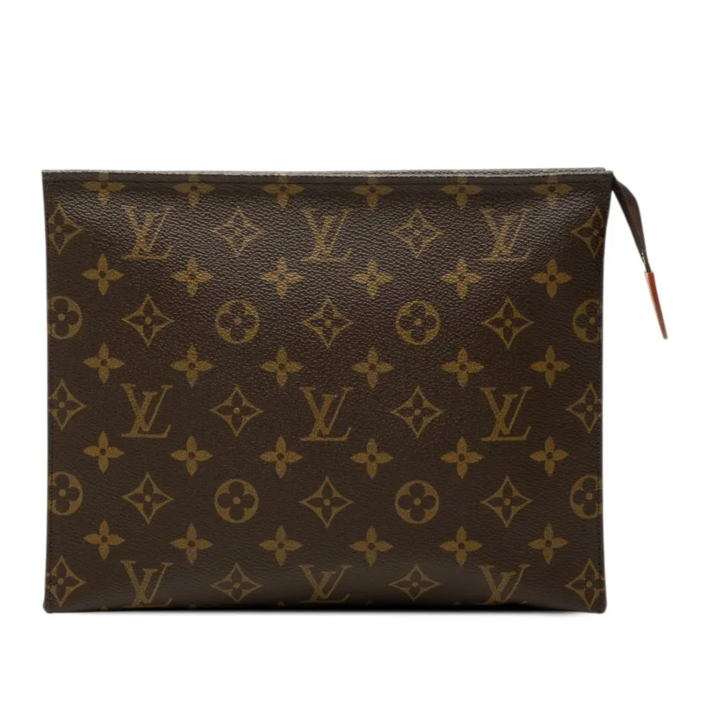 Louis Vuitton Monogram Toiletry Pouch 26 Brown Very good - Front View
