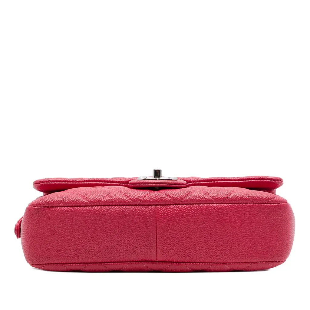 Chanel Medium Quilted Caviar Easy Flap Pink Leather Very good - Inside View