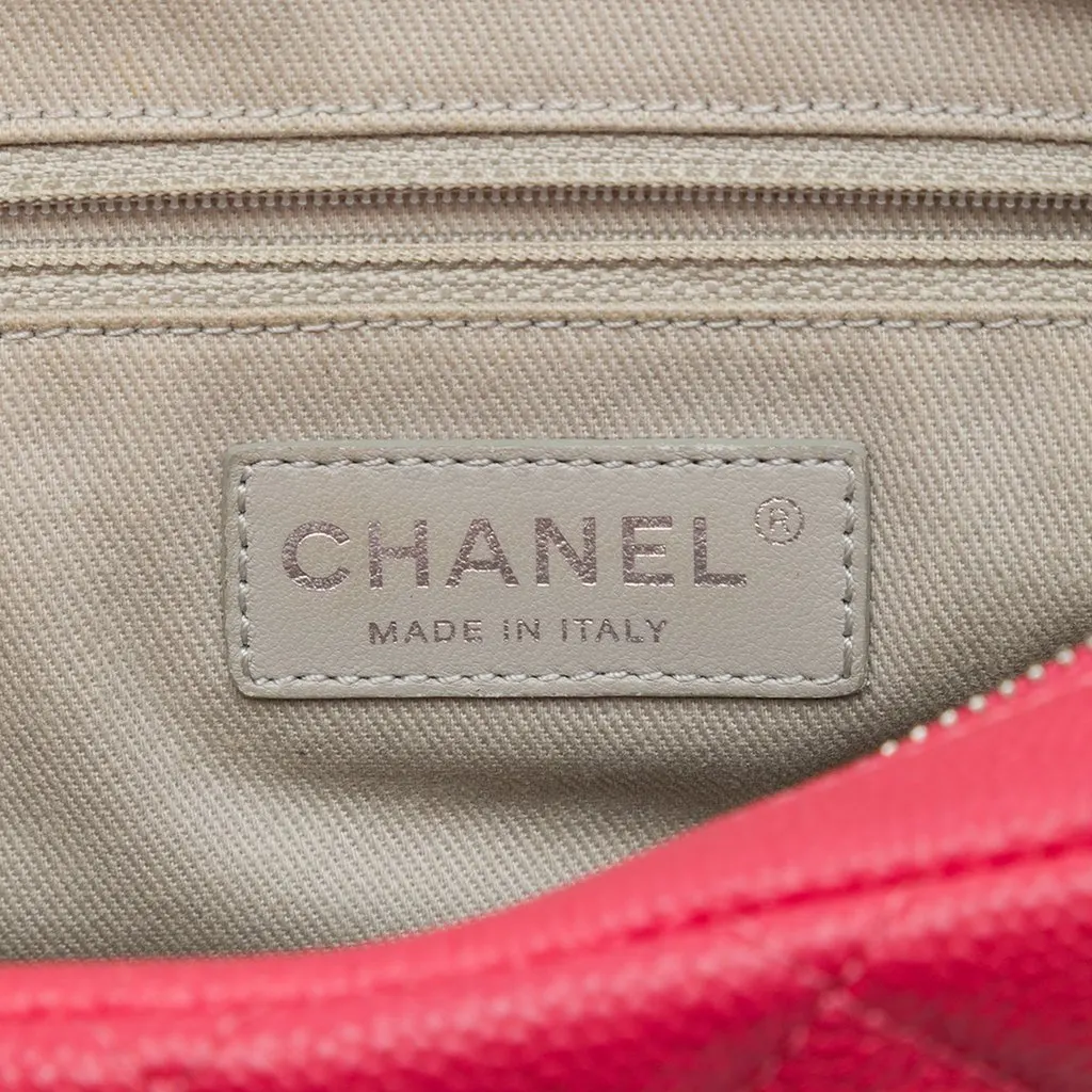 Chanel Medium Quilted Caviar Easy Flap Pink Leather Very good - Box View