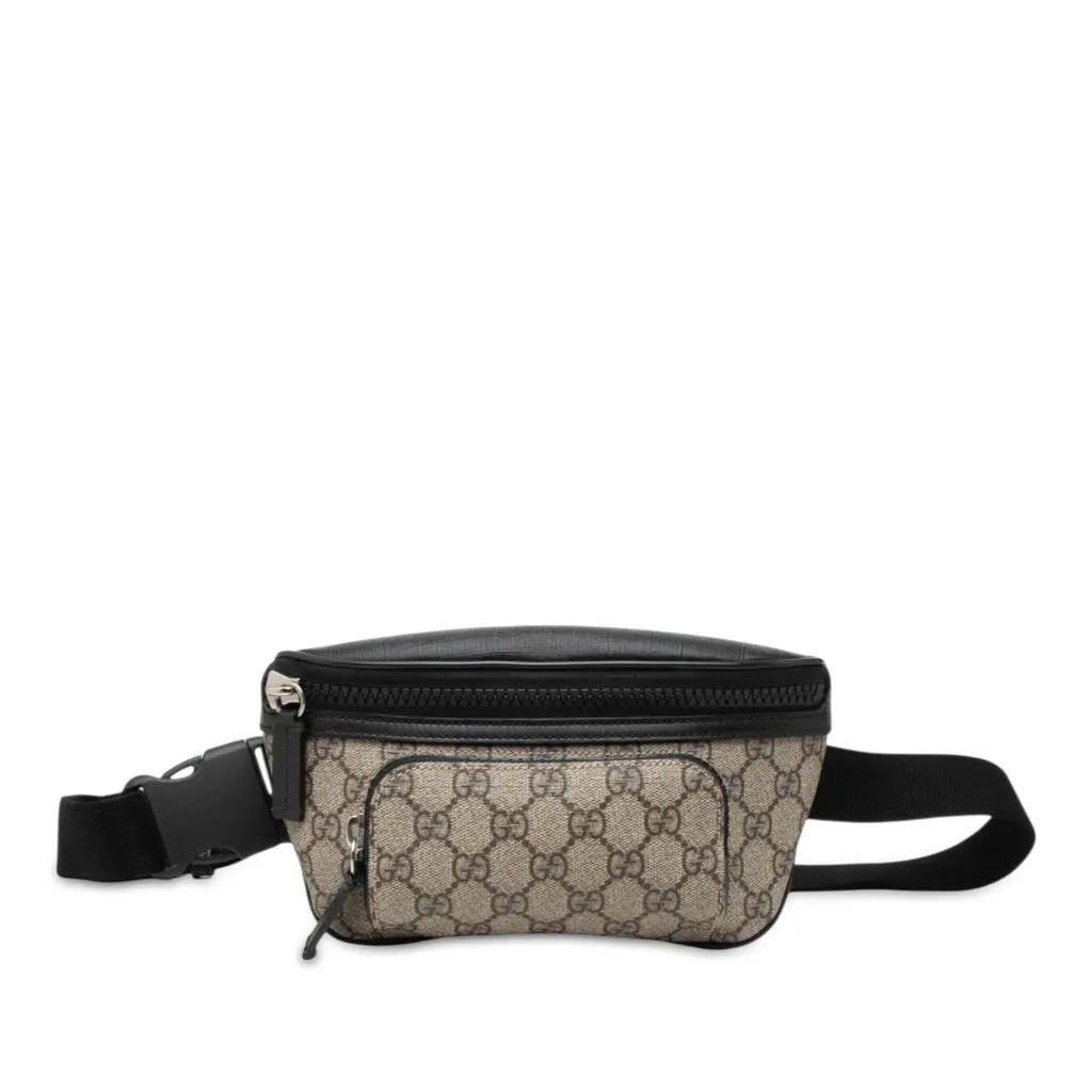 Gucci GG Supreme Belt Bag Beige Very good - Front View