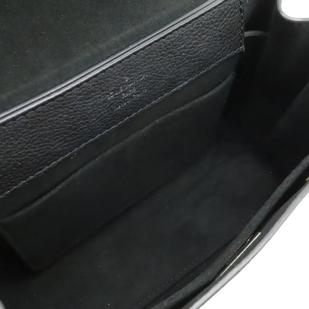 Louis Vuitton Grained Calfskin Mini LockMe Ever Black Leather Very good - Model View