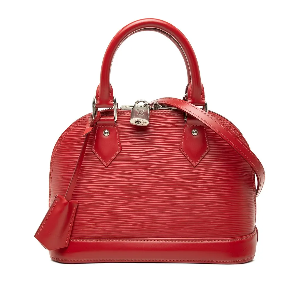 Louis Vuitton Epi Alma BB Red Leather Very good - Front View