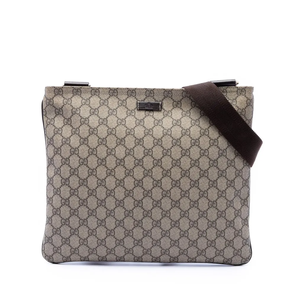 Gucci GG Supreme Crossbody Beige Very good - Front View