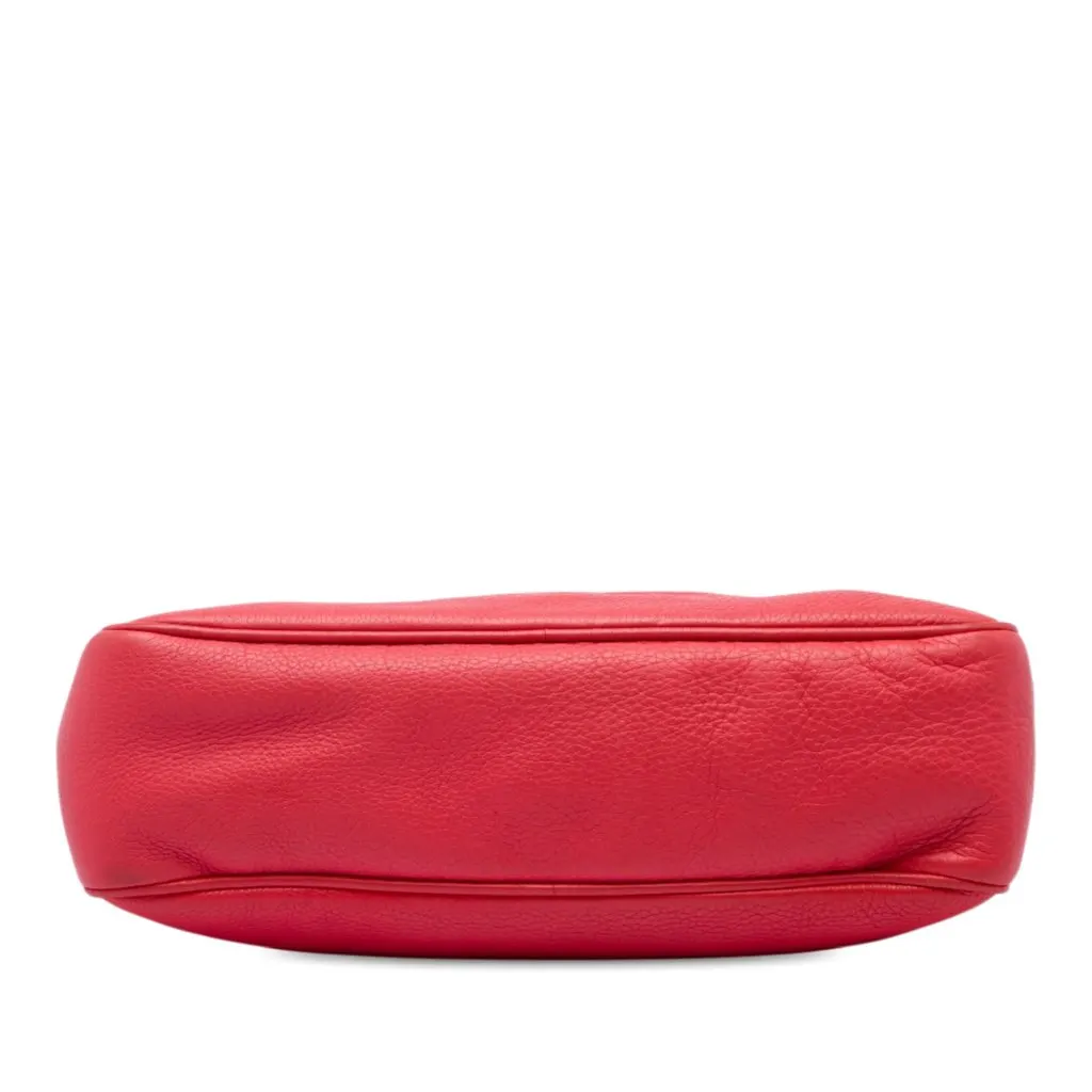 Gucci Calfskin Soho Chain Zip Shoulder Bag Red Leather Very good - Inside View