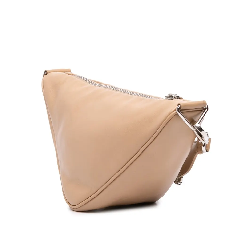Prada Grace Lux Triangle Crossbody Beige Leather Very good - Back View
