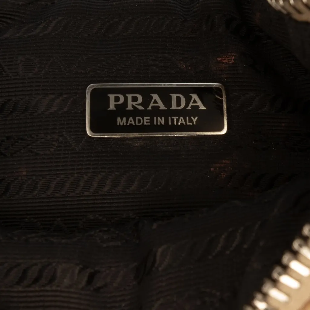 Prada Grace Lux Triangle Crossbody Beige Leather Very good - Box View
