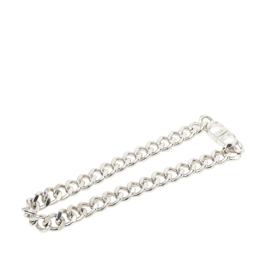 Dior Brass CD Icon Chain Link Necklace