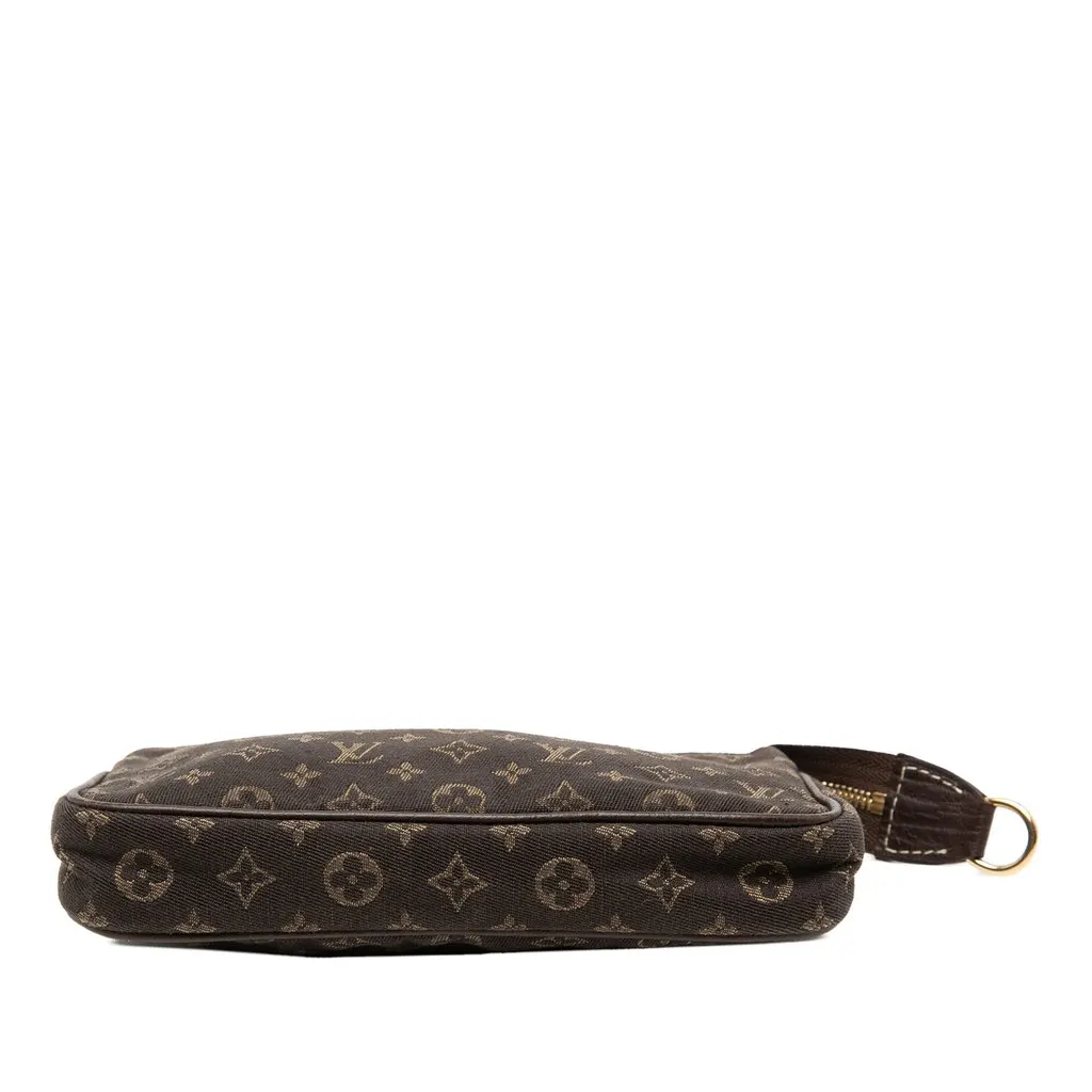 Louis Vuitton Monogram Mini Lin Bucket PM Pouch Brown Very good - Inside View