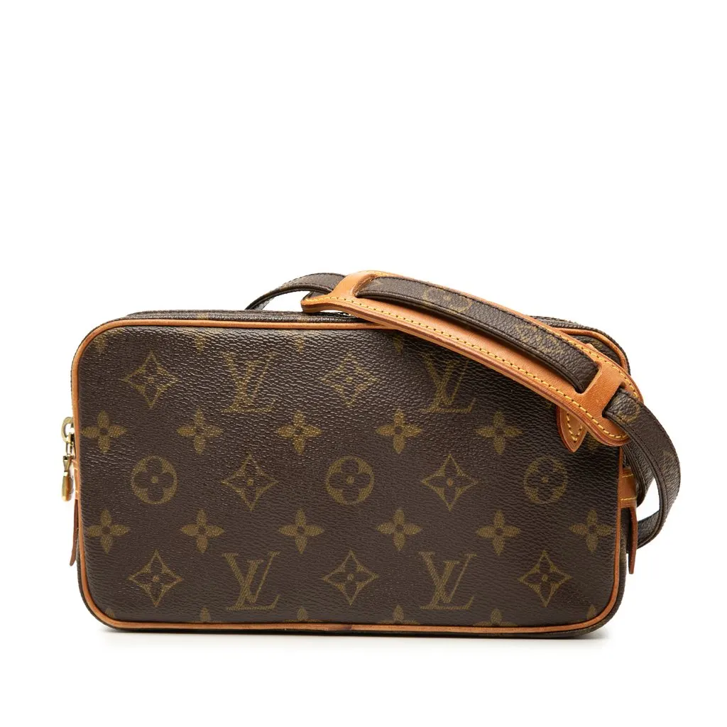 Louis Vuitton Monogram Pochette Marly Bandouliere Brown Very good - Front View
