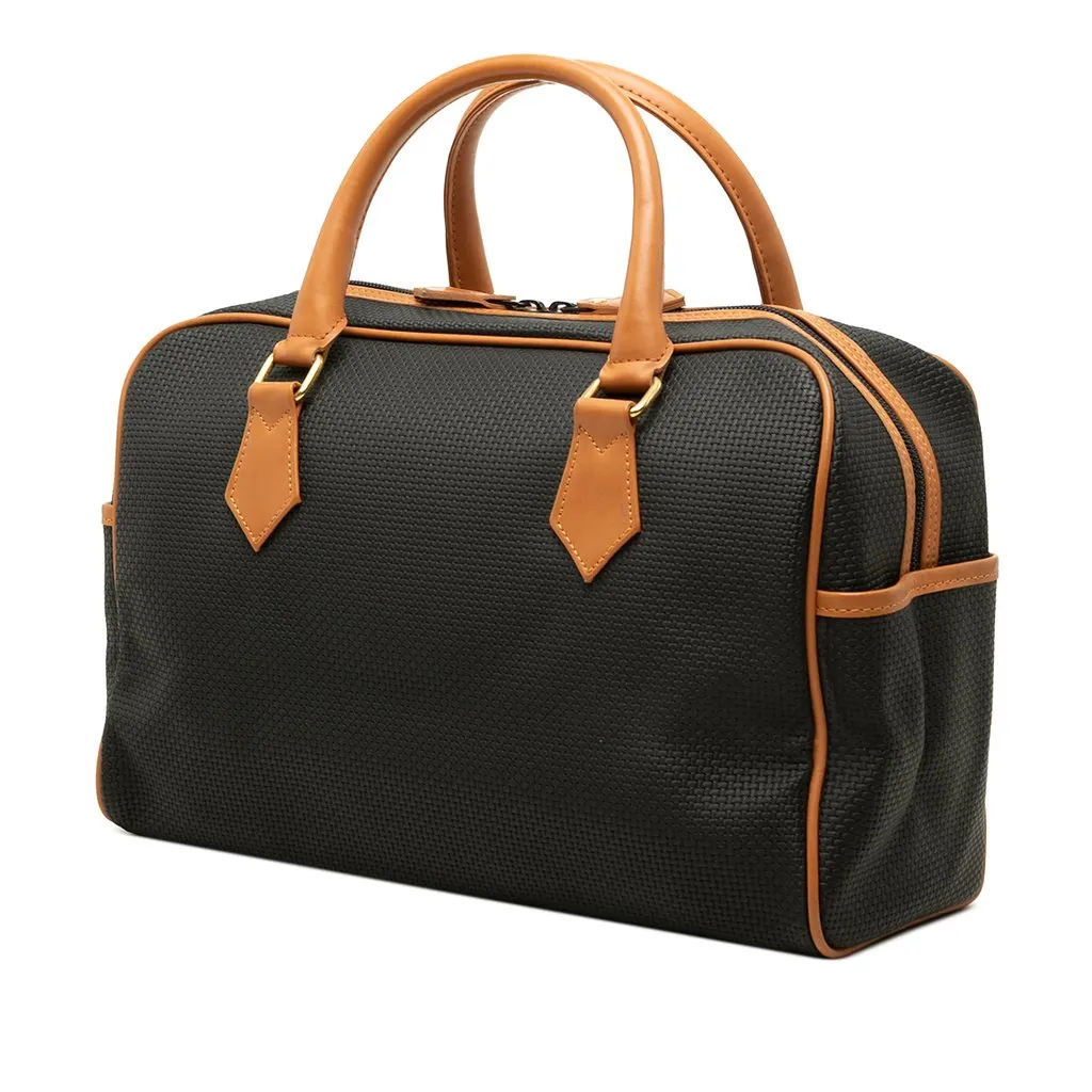 Saint Laurent PVC Boston Bag Black Plastic Good - Back View