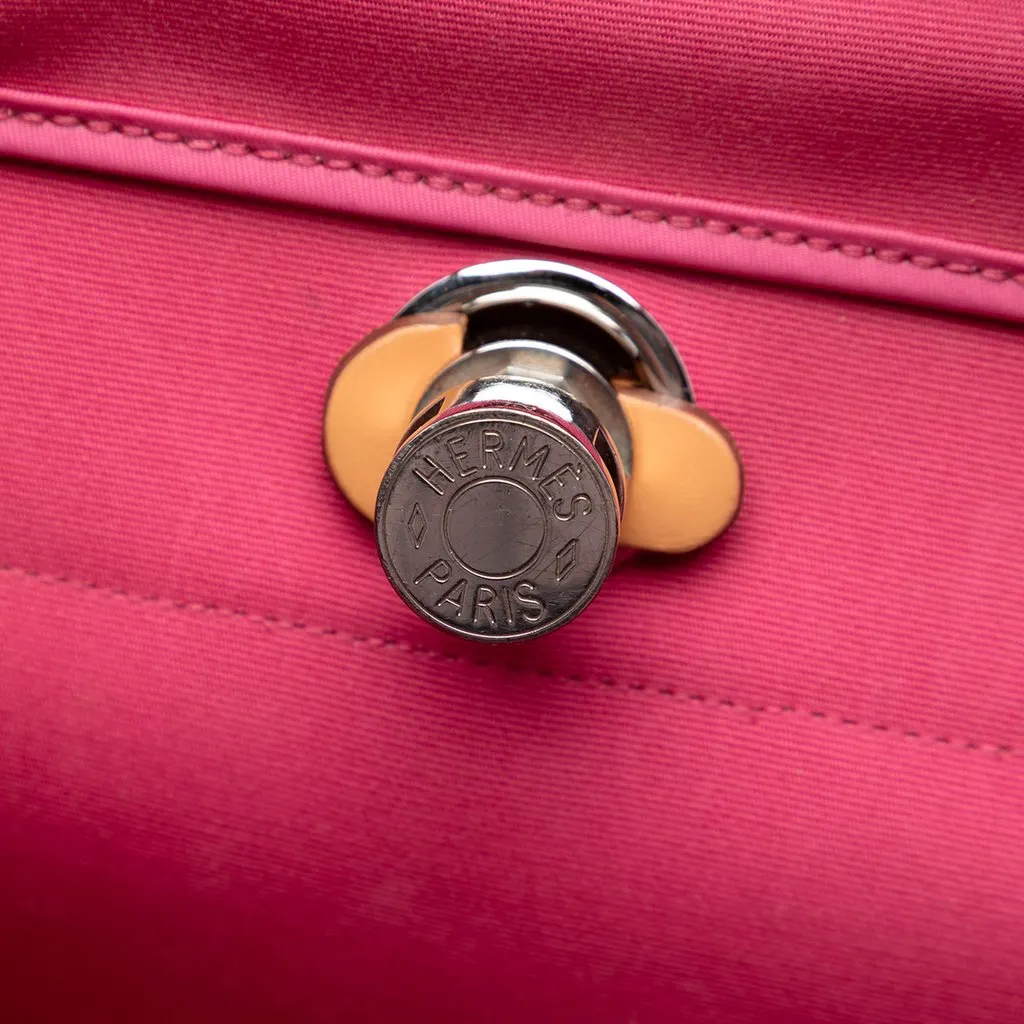 Hermès Toile Herbag Zip 39 Pink Very good - Box View