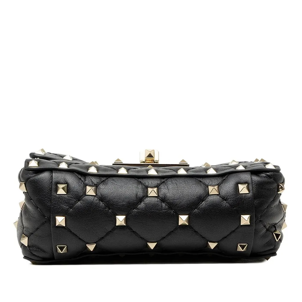 Valentino Nappa Rockstud Spike Crossbody Black Leather Very good - Inside View