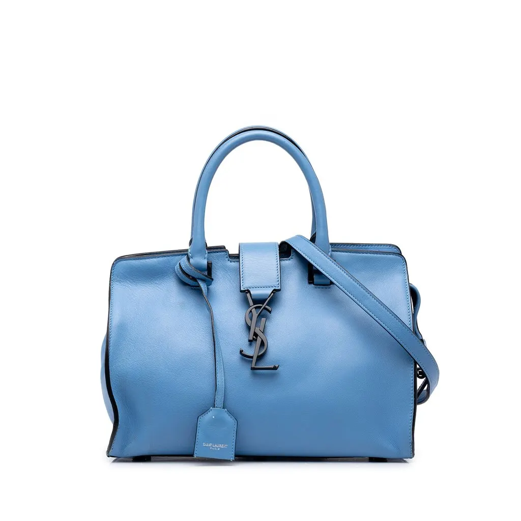 Saint Laurent Baby Leather Monogram Downtown Cabas Satchel