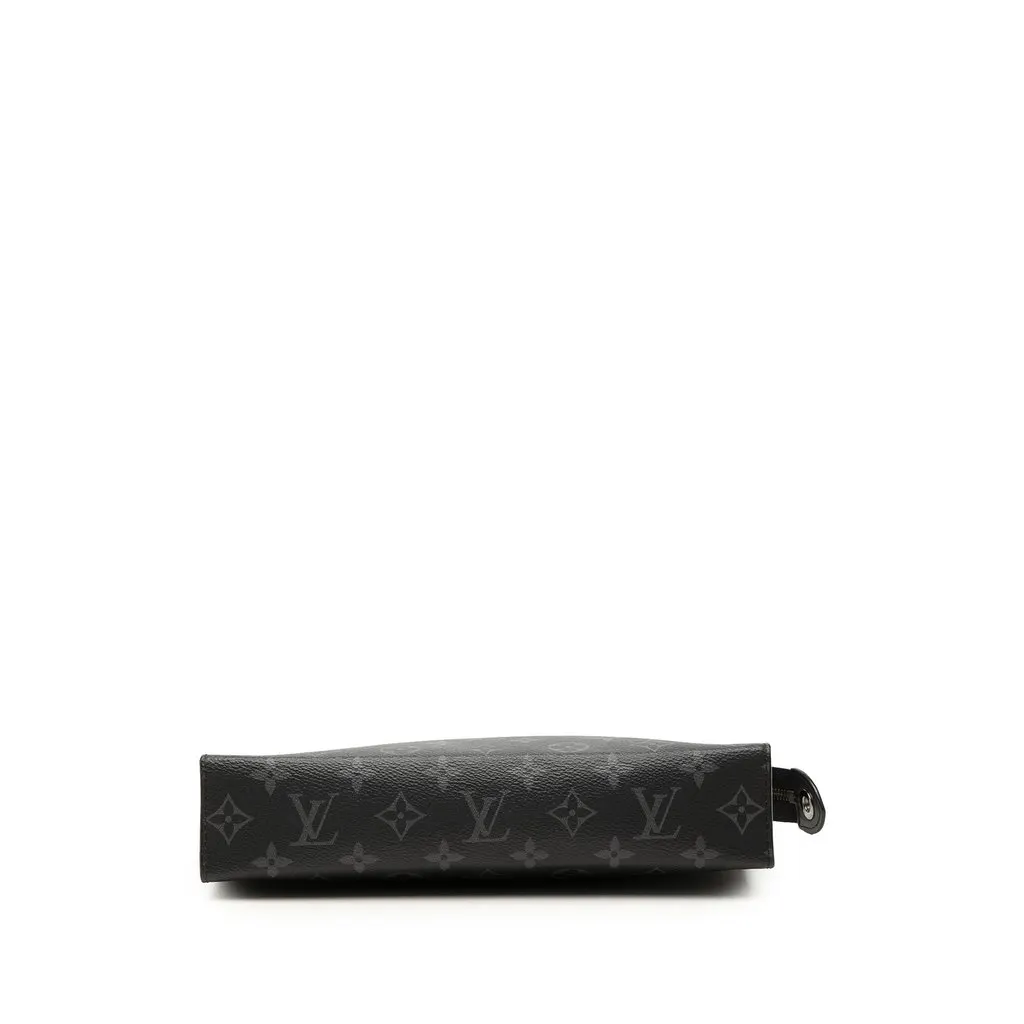 Louis Vuitton Monogram Eclipse Pochette Voyage MM Black Canvas Very good - Inside View