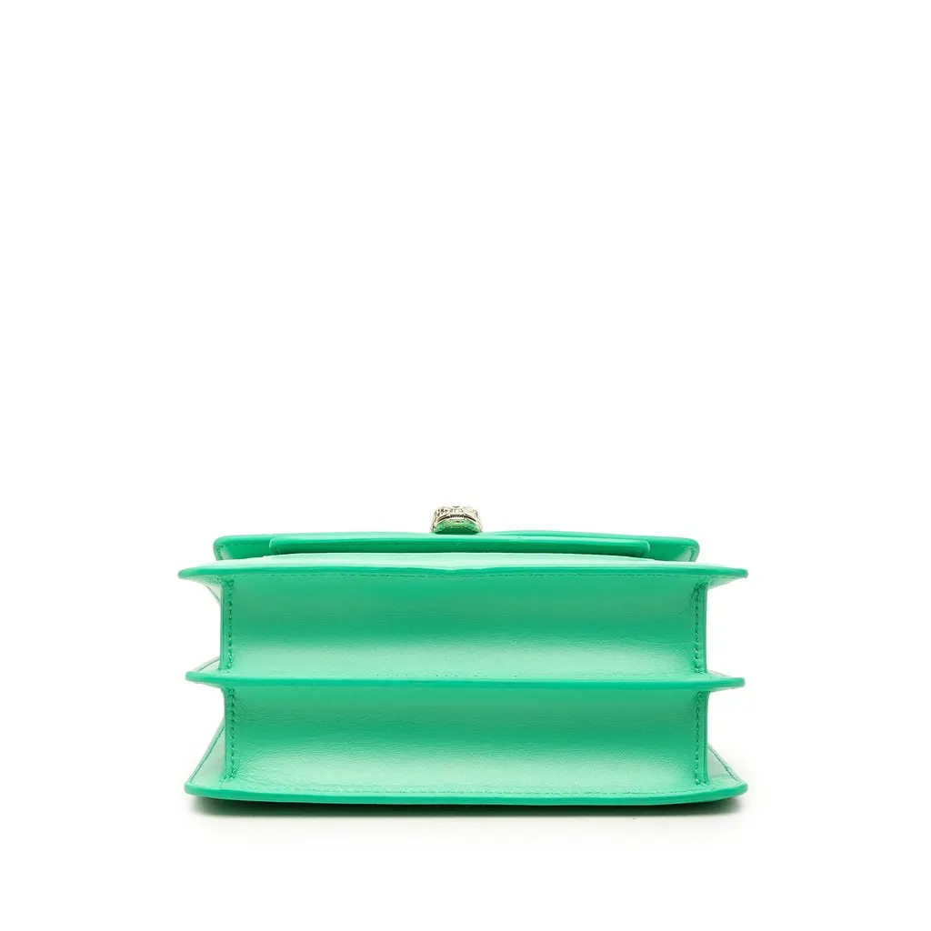 Bvlgari Leather Serpenti Forever Maxi Chain Top Handle Bag Green Leather Very good - Inside View