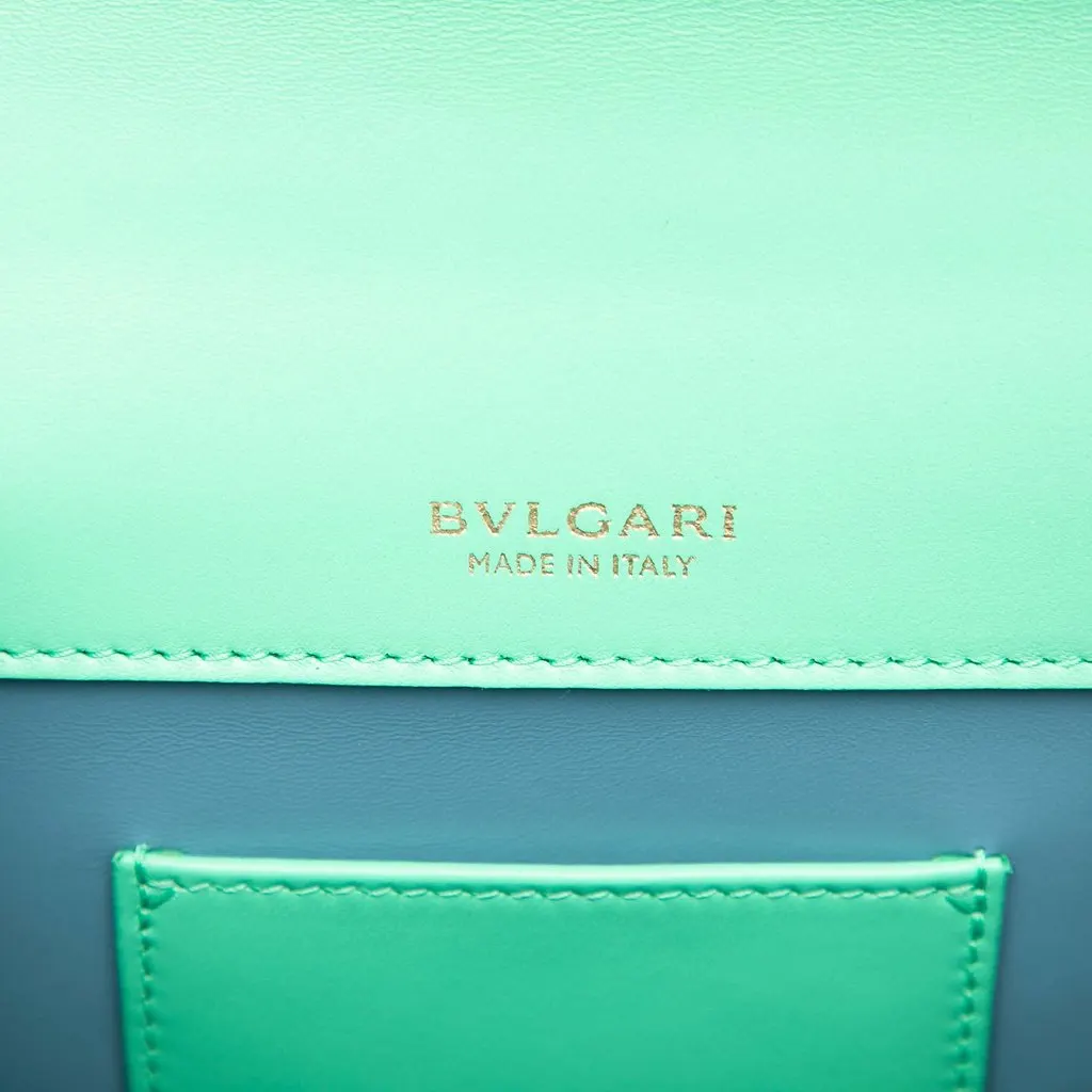 Bvlgari Leather Serpenti Forever Maxi Chain Top Handle Bag Green Leather Very good - Box View