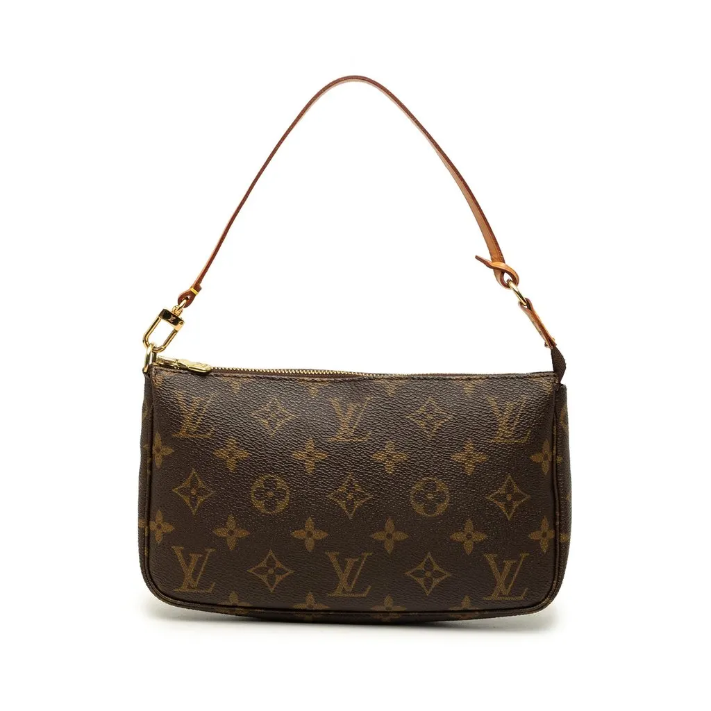 Louis Vuitton Monogram Pochette Accessoires Brown Canvas Very good - Front View