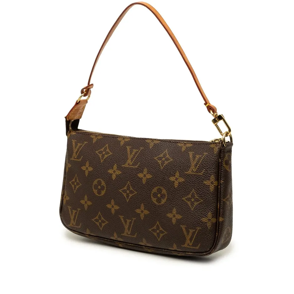 Louis Vuitton Monogram Pochette Accessoires Brown Canvas Very good - Back View