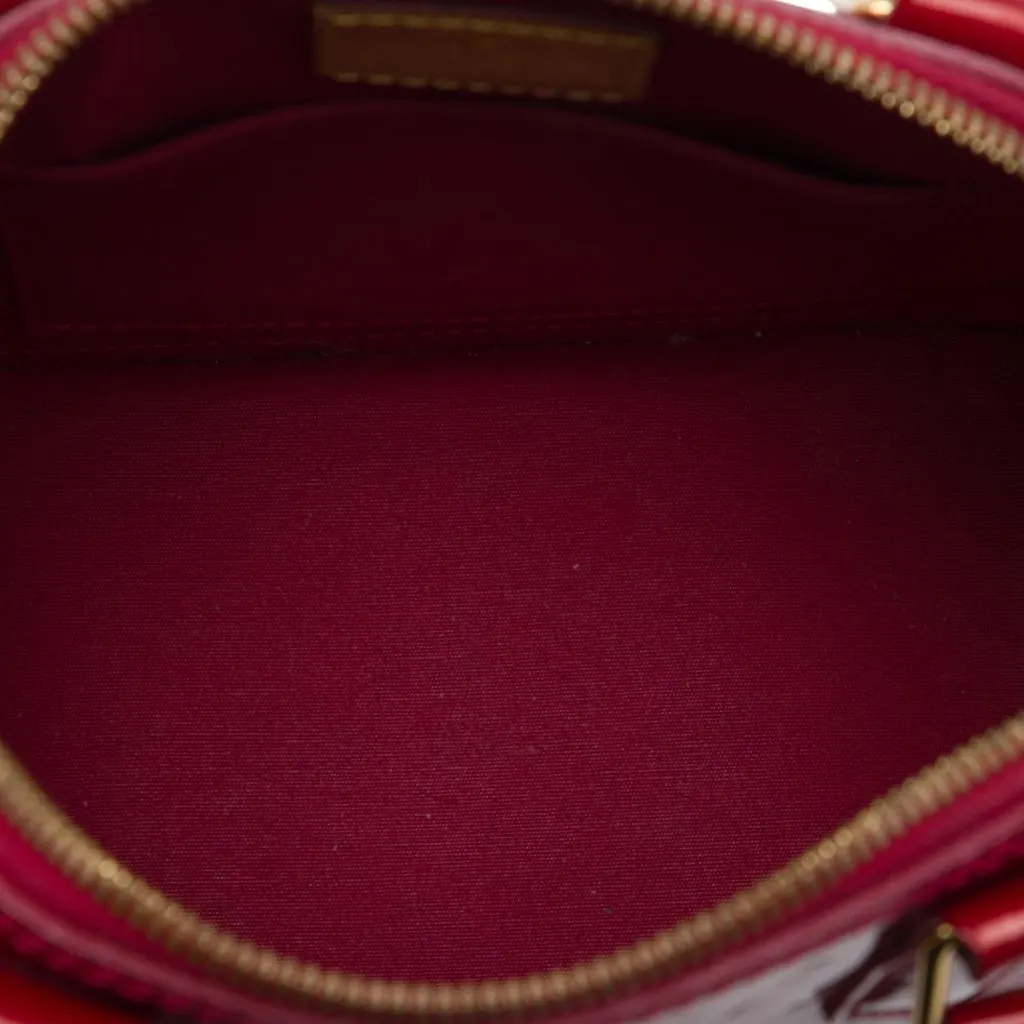 Louis Vuitton Monogram Vernis Alma BB Red Leather Very good - Model View