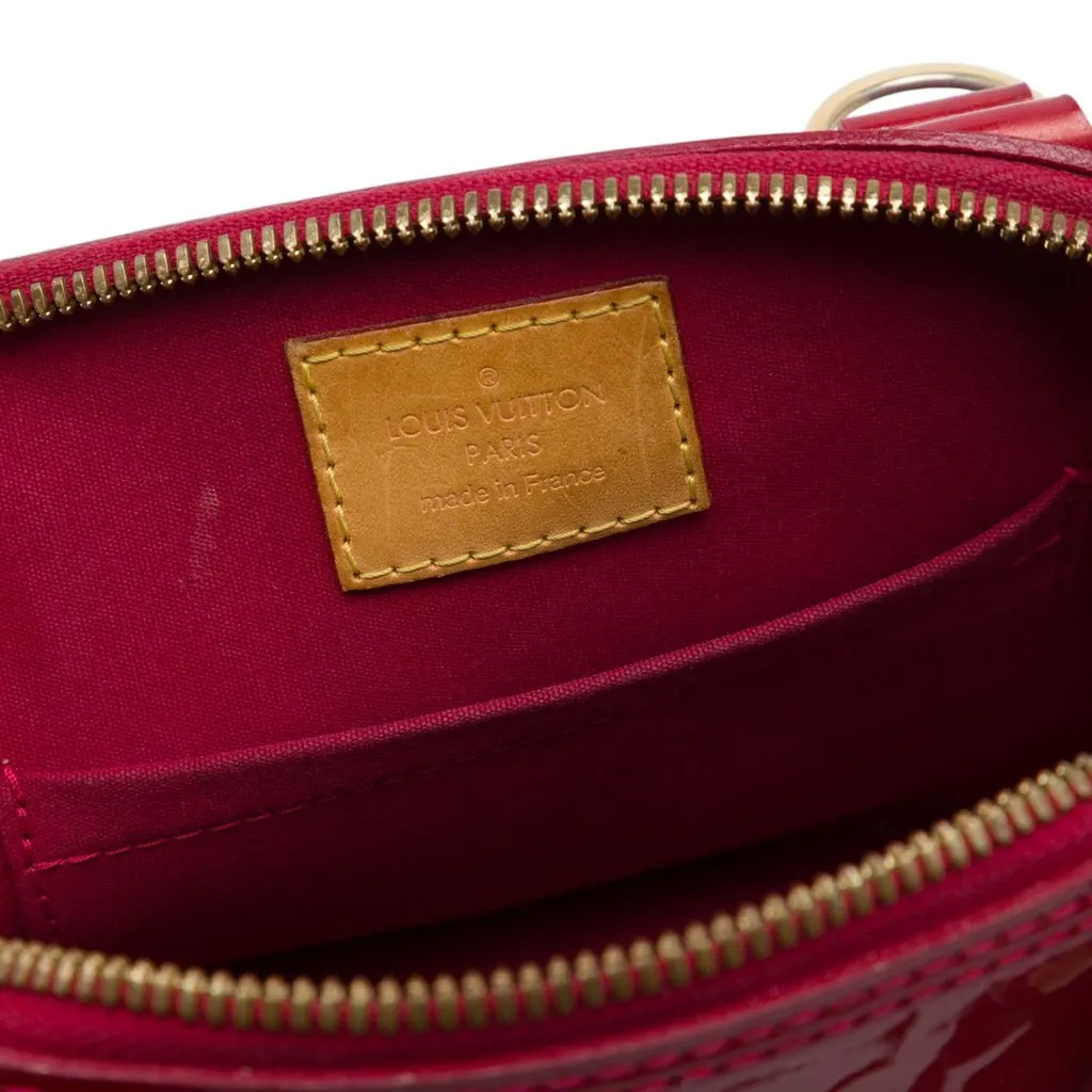 Louis Vuitton Monogram Vernis Alma BB Red Leather Very good - Box View