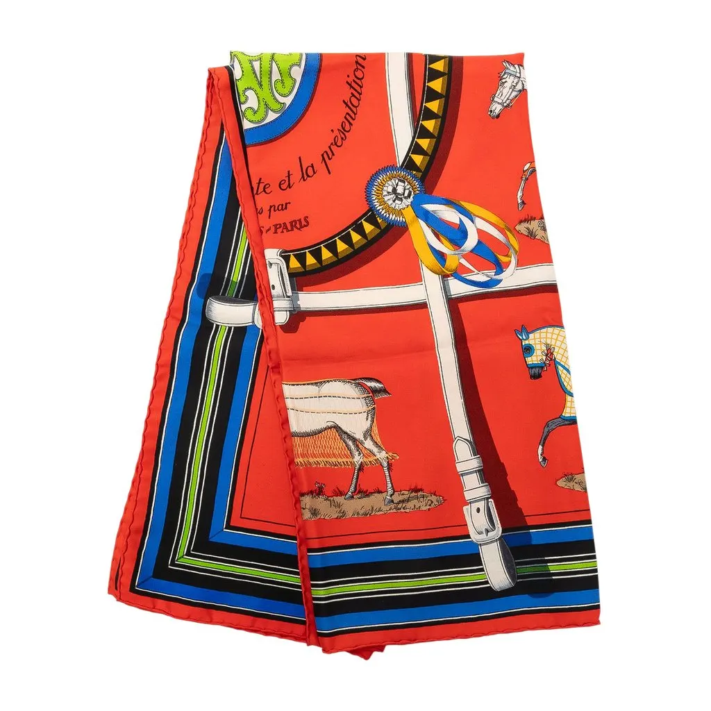 Hermès Couvertures et Tenues de Jour Silk Scarf 90
