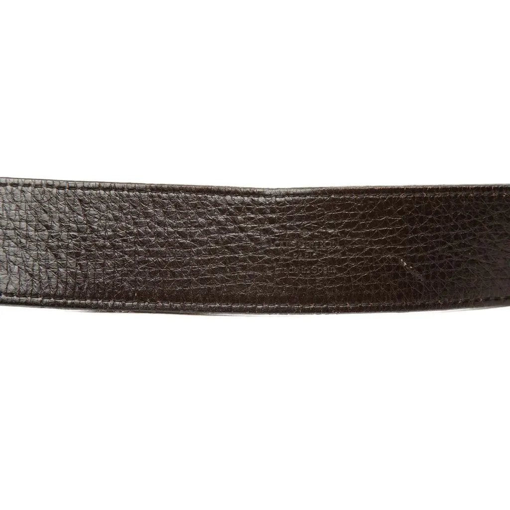 Louis Vuitton Calfskin Initiales Reversible Belt Brown Leather Very good - Box View