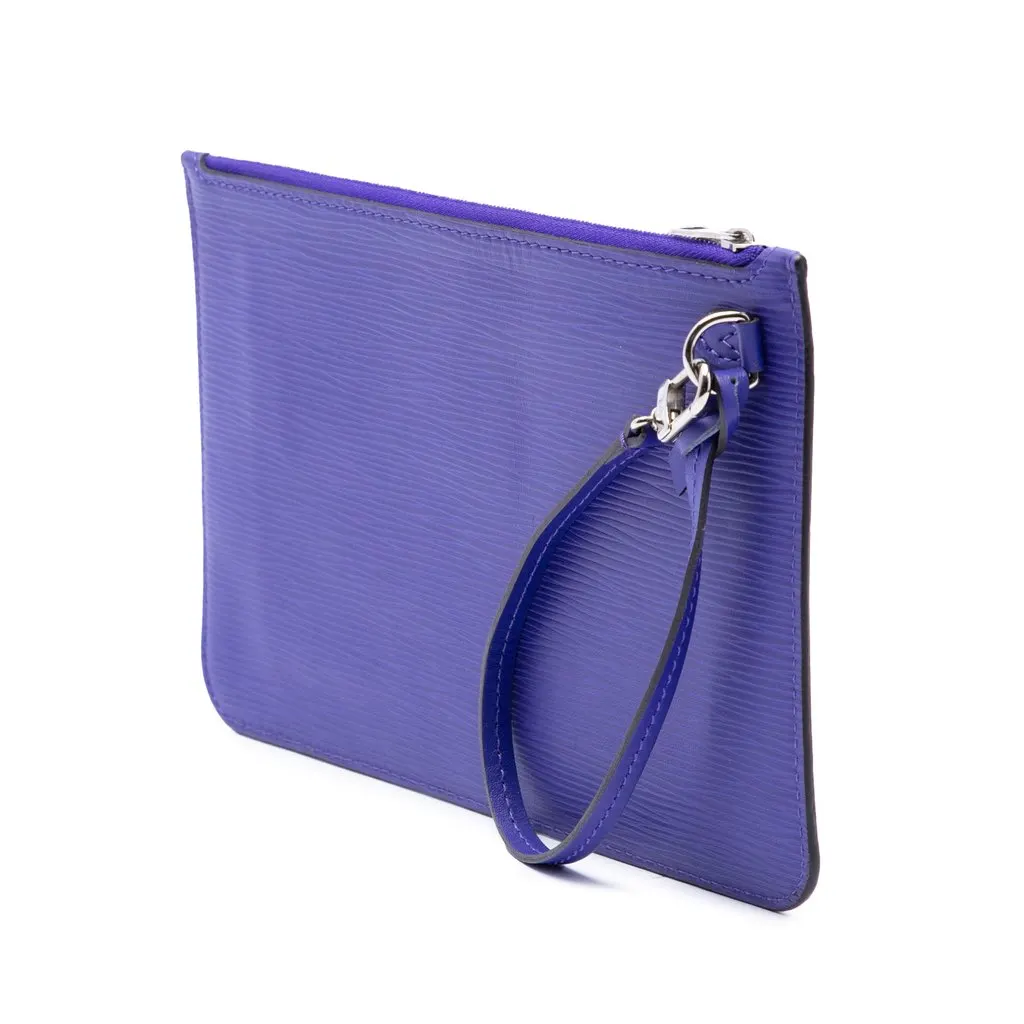Louis Vuitton Epi Neverfull Pouch Purple Leather Very good - Back View