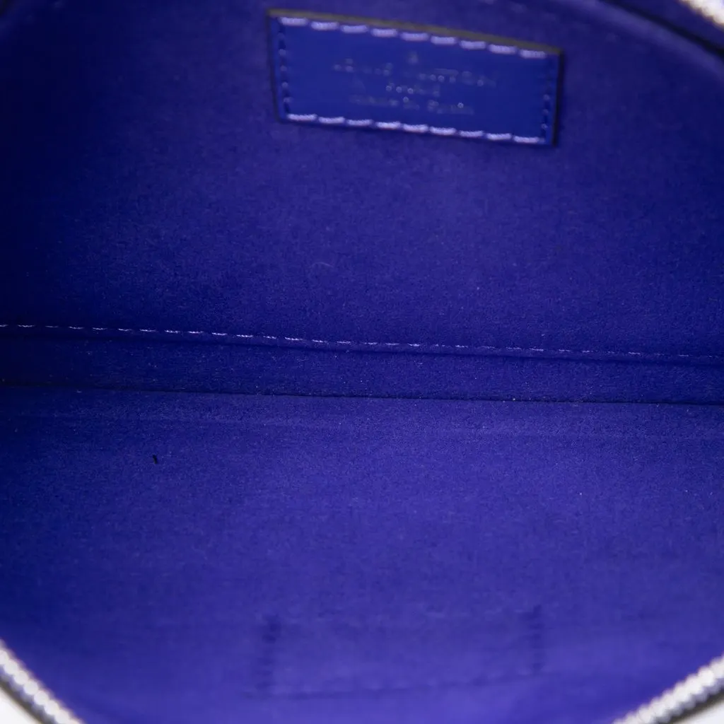 Louis Vuitton Epi Neverfull Pouch Purple Leather Very good - Model View