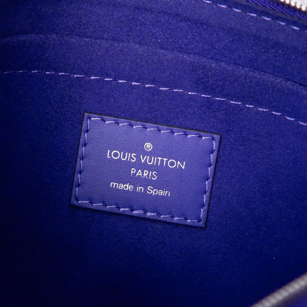 Louis Vuitton Epi Neverfull Pouch Purple Leather Very good - Box View