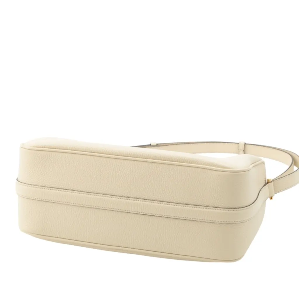 Gucci Medium Calfskin Half Horsebit Shoulder Bag White Leather Very good - Box View