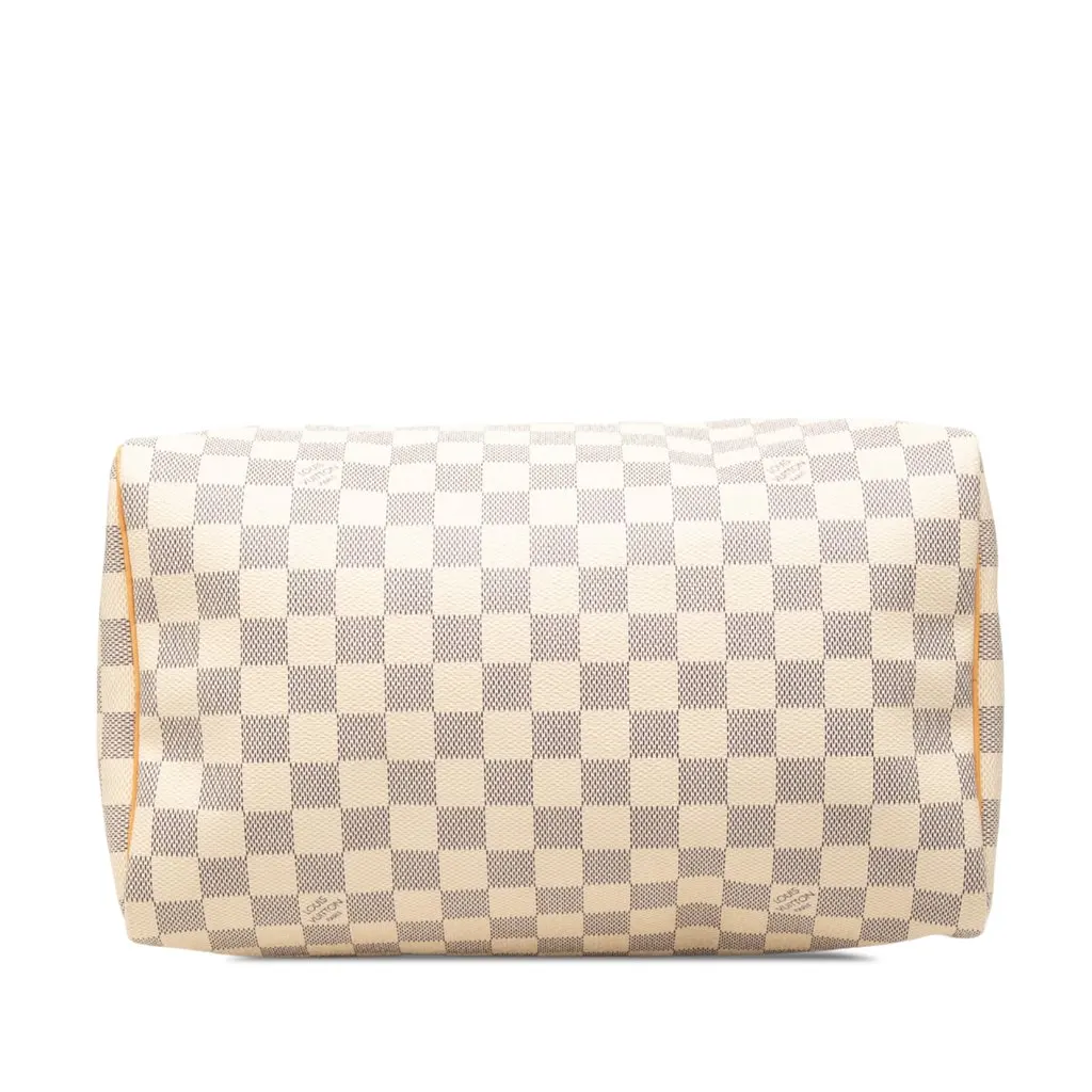 Louis Vuitton Damier Azur Speedy 30 White Canvas Very good - Inside View