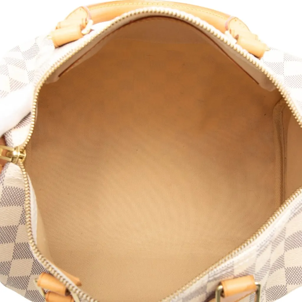 Louis Vuitton Damier Azur Speedy 30 White Canvas Very good - Model View