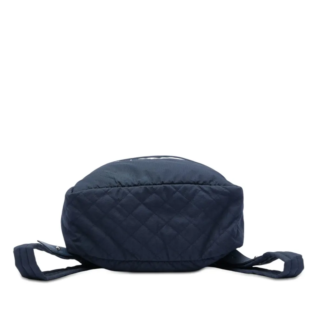 Chanel CC Quilted Nylon Sport Line Backpack Blue Very good - Inside View