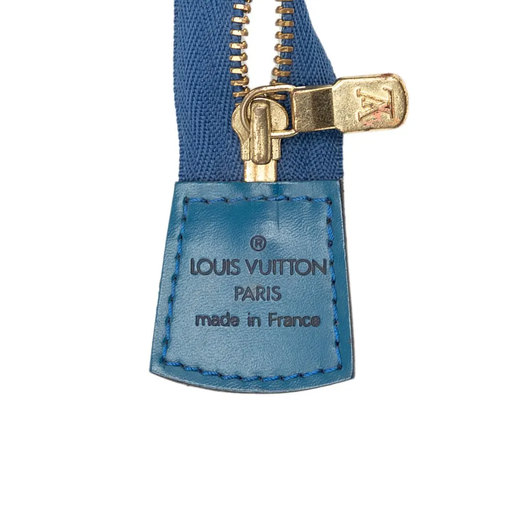 Louis Vuitton Epi Trousse Crete Blue Leather Very good - Box View
