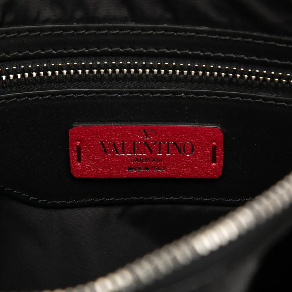 Valentino Vinyl VLTN Clutch Black Plastic Very good - Box View