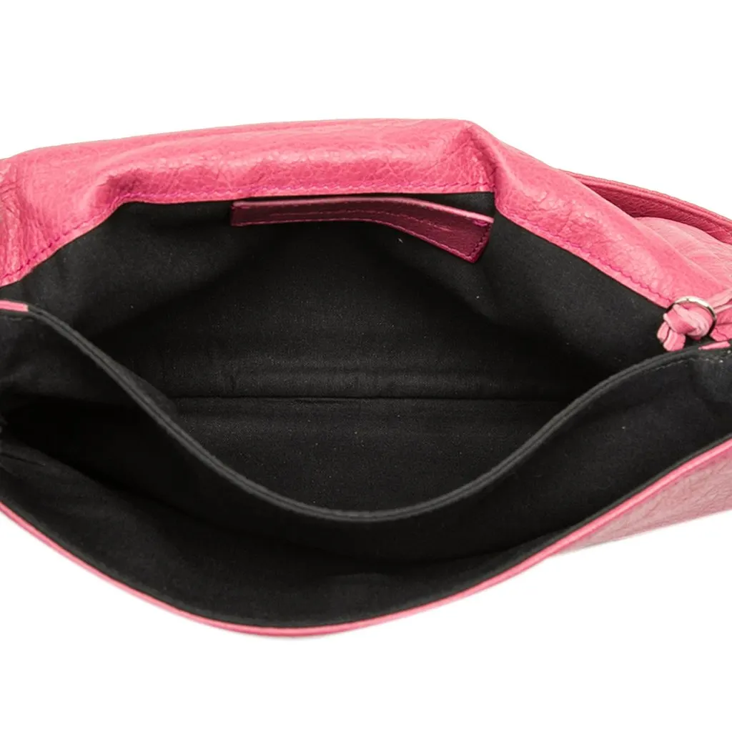 Balenciaga Lambskin Motocross Giant 12 Envelope Clutch Pink Leather Very good - Model View