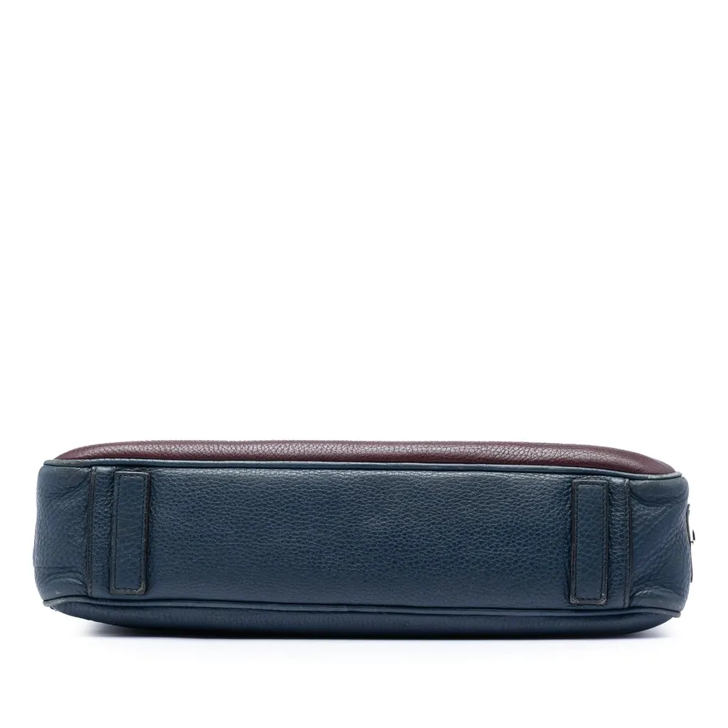 Prada Bicolor Vitello Daino Briefcase Blue Leather Very good - Inside View