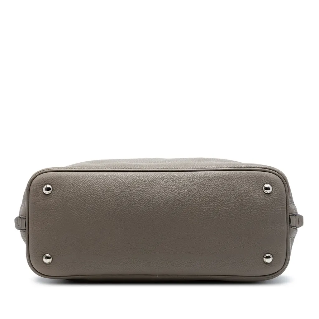 Prada Vitello Daino Side Zip Convertible Tote Brown Leather Very good - Inside View