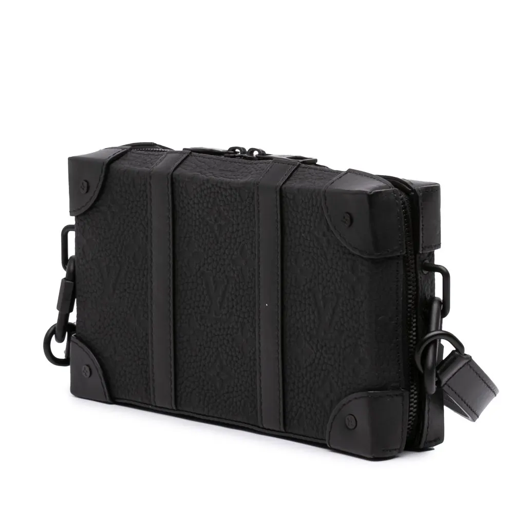 Louis Vuitton Monogram Taurillon Soft Trunk Wallet Black Leather Very good - Back View