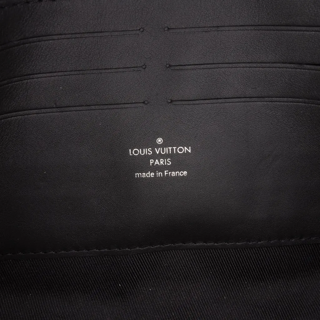 Louis Vuitton Monogram Taurillon Soft Trunk Wallet Black Leather Very good - Box View