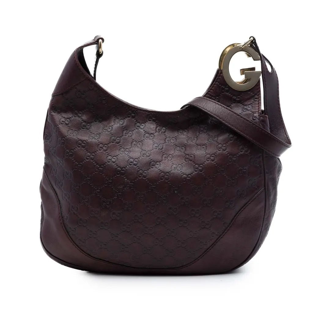 Gucci Guccissima Charlotte Crossbody Red Leather Very good - Front View
