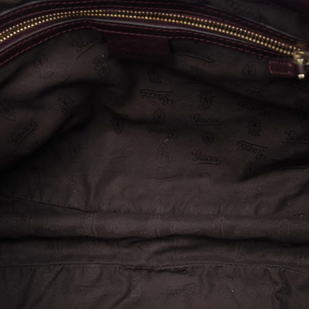 Gucci Guccissima Charlotte Crossbody Red Leather Very good - Model View