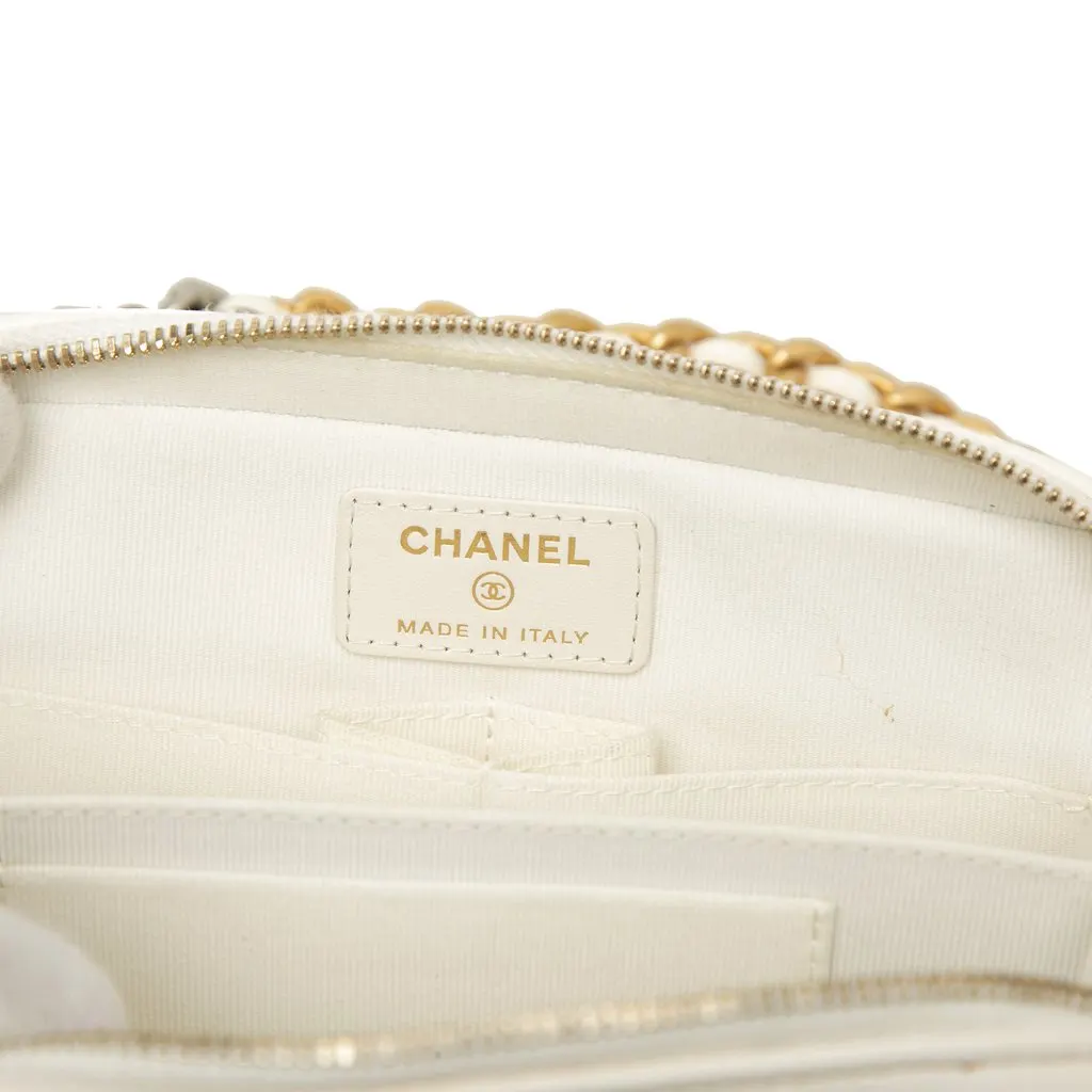 Chanel Lambskin 19 Camera Bag White Leather Very good - Box View