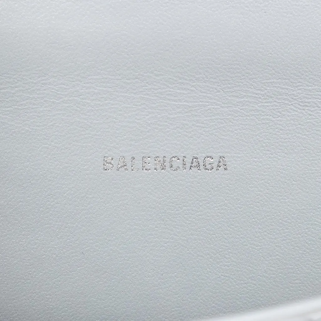 Balenciaga Croc Embossed Calfskin Hourglass Top Handle Bag XS MultiColor Leather Very good - Box View